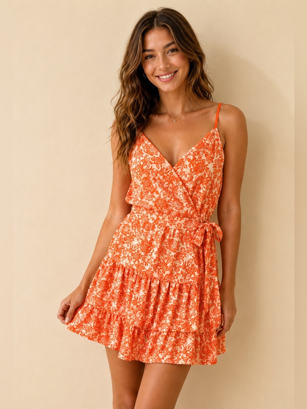 Band of the Free Carolina Orange Sun Dress